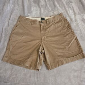 Khaki Men’s Cotton Shorts - Classic Casual